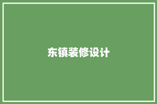 东镇装修设计