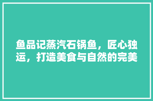 鱼品记蒸汽石锅鱼，匠心独运，打造美食与自然的完美融合