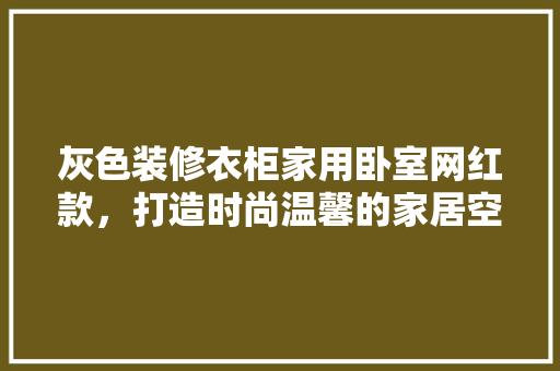 灰色装修衣柜家用卧室网红款，打造时尚温馨的家居空间  第1张