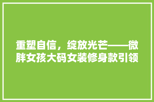 重塑自信，绽放光芒——微胖女孩大码女装修身款引领时尚潮流